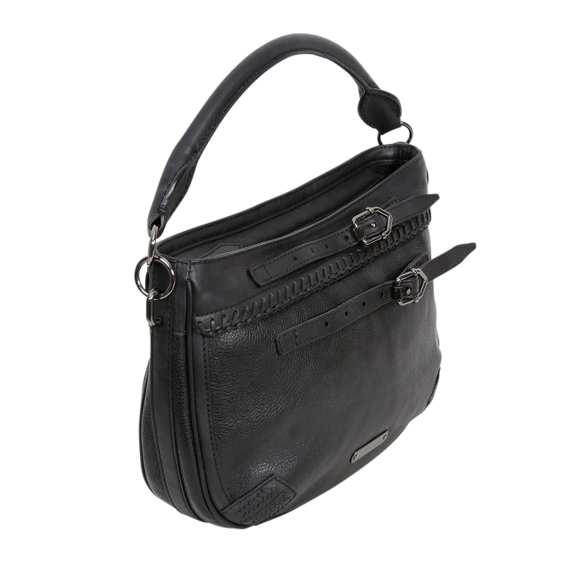 BURBERRY Schultertasche. NP. ca.: 800,-€. Softes Leder in Schwarz, karbonfarbene Hardware, ein - Image 2 of 6