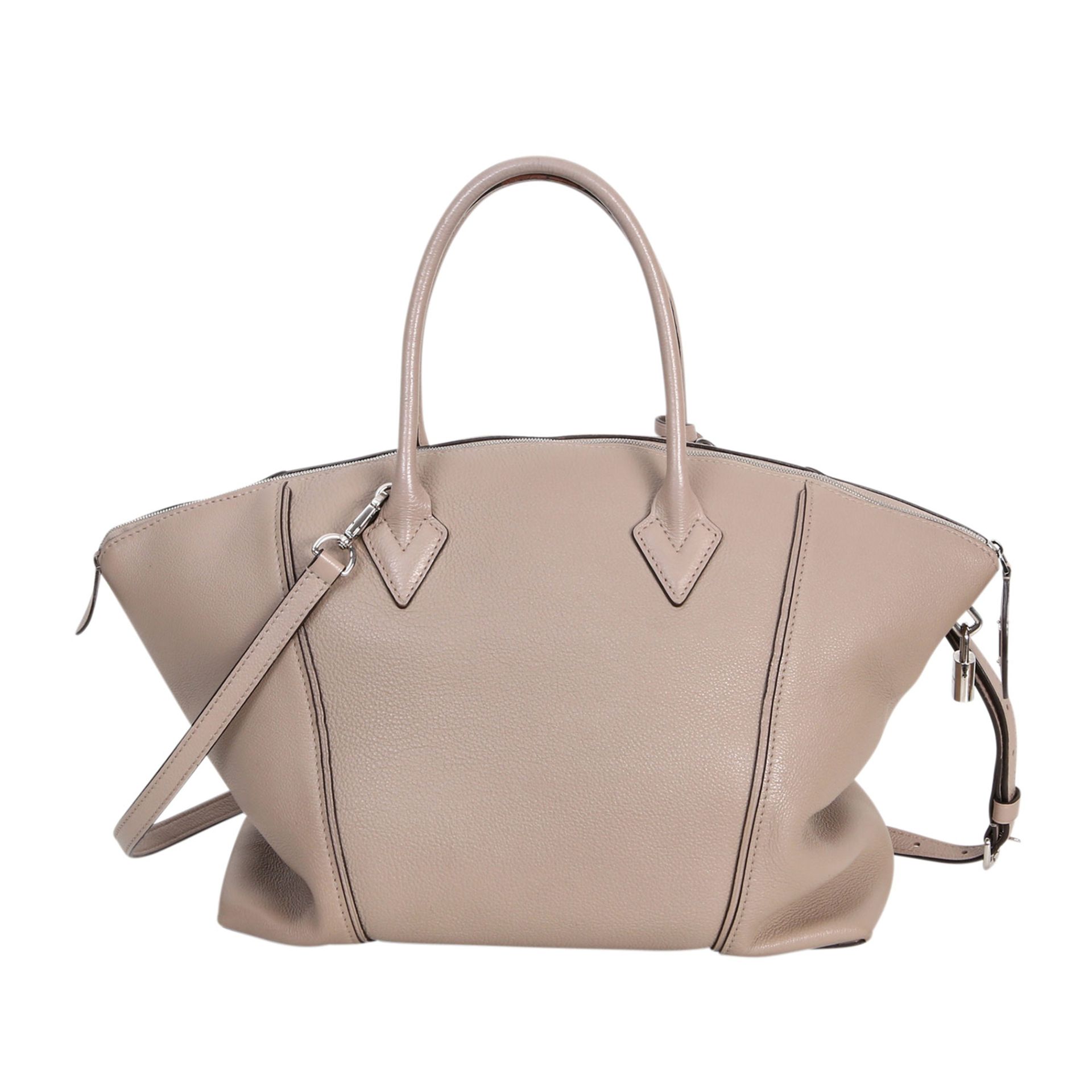 LOUIS VUITTON Henkeltasche "LOCK IT", NP. ca.: 3.150,-€. Taurillion Leder Serie in Taupe, - Image 4 of 7