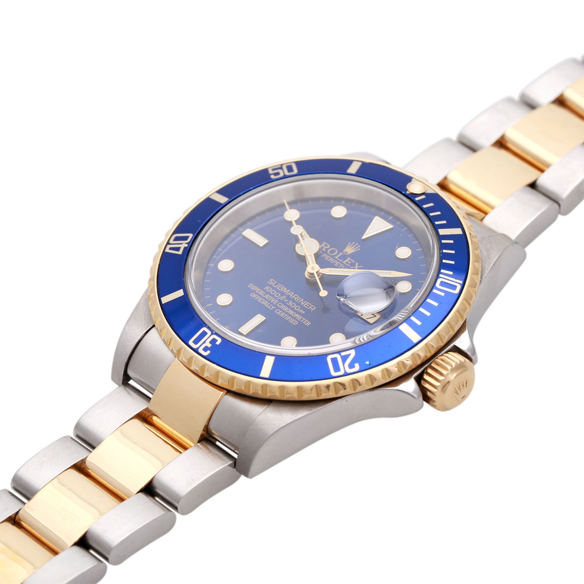 ROLEX Submariner Herrenuhr; Ref. 16613, D-Serie (ca. 2005/2006). Edelstahl/Gold 18K. Automatic-Werk. - Bild 4 aus 7