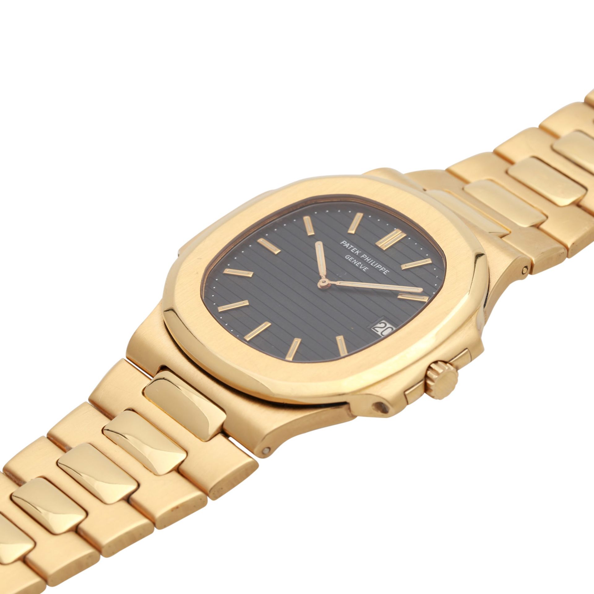 PATEK PHILIPPE Nautilus Jumbo, Ref. 3700/1, ca. 1980er Jahre. Gold 18K. Automatic-Werk, Cal. 28- - Bild 4 aus 6