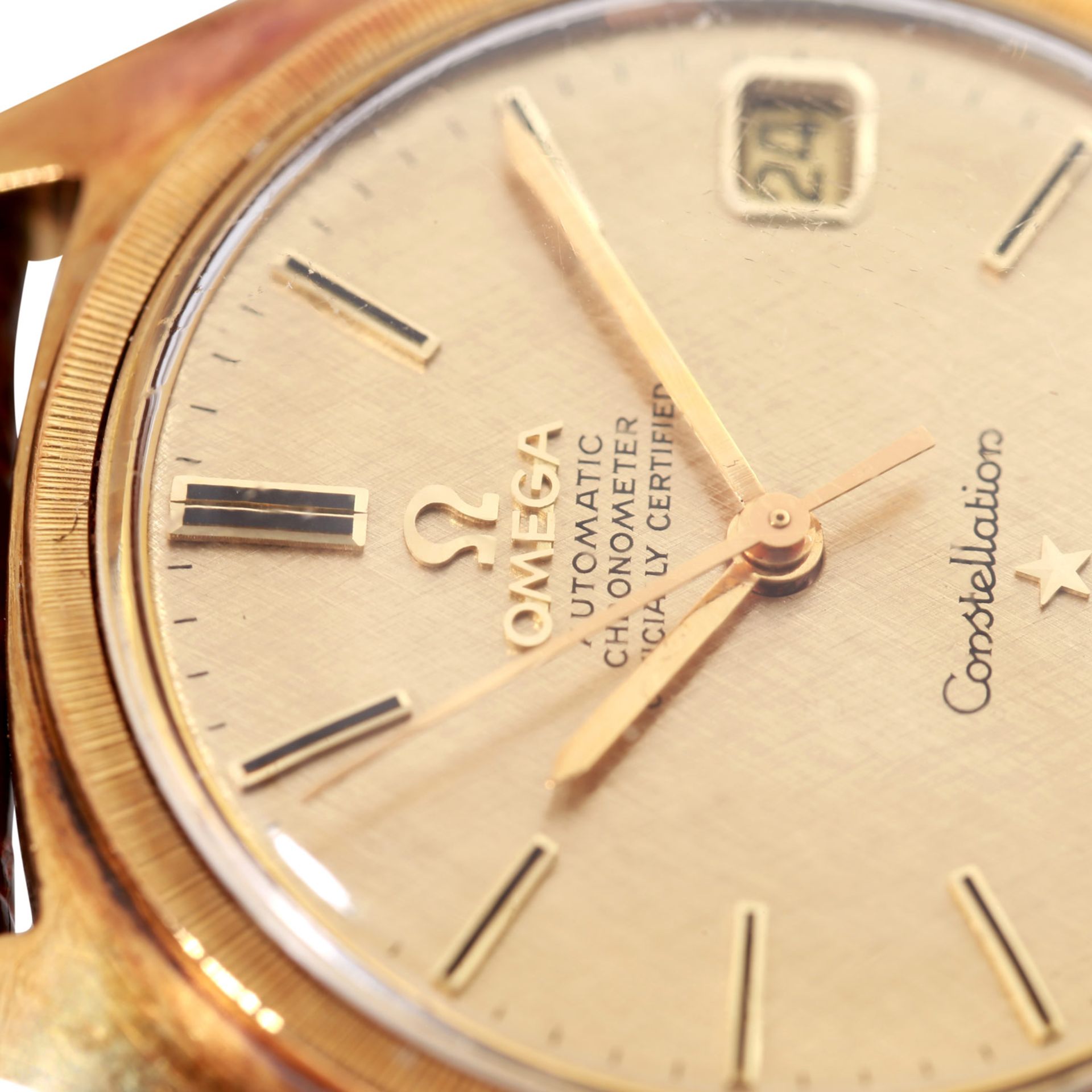 OMEGA Constellation Vintage Herrenuhr, Ref. 168.009/168.017. Gold 18K. Automatic-Werk, Cal. 564. - Bild 5 aus 5