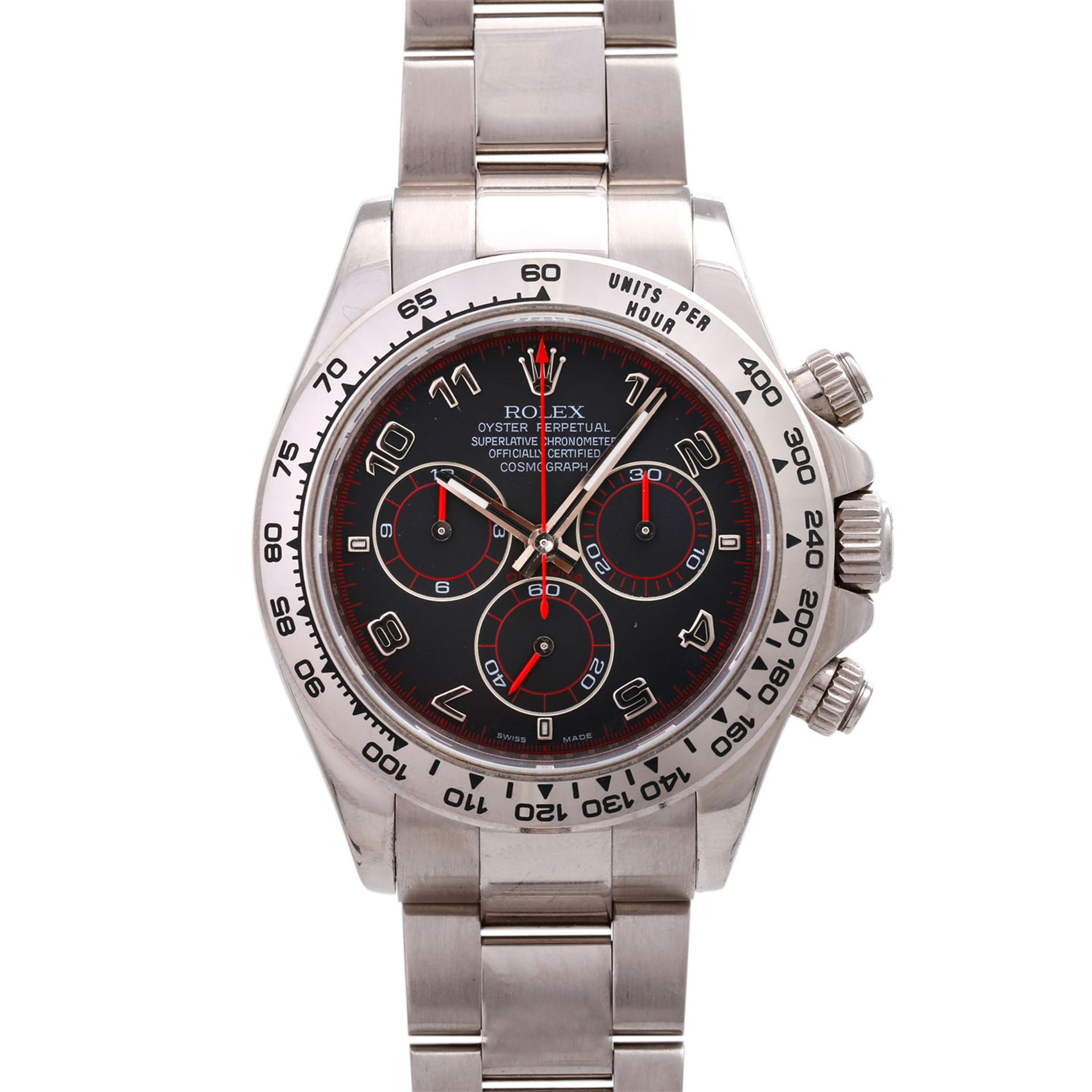 ROLEX Daytona Cosmograph Chronograph Herrenuhr, Ref. 116509, ca. 2007/2008. Weißgold 18K.