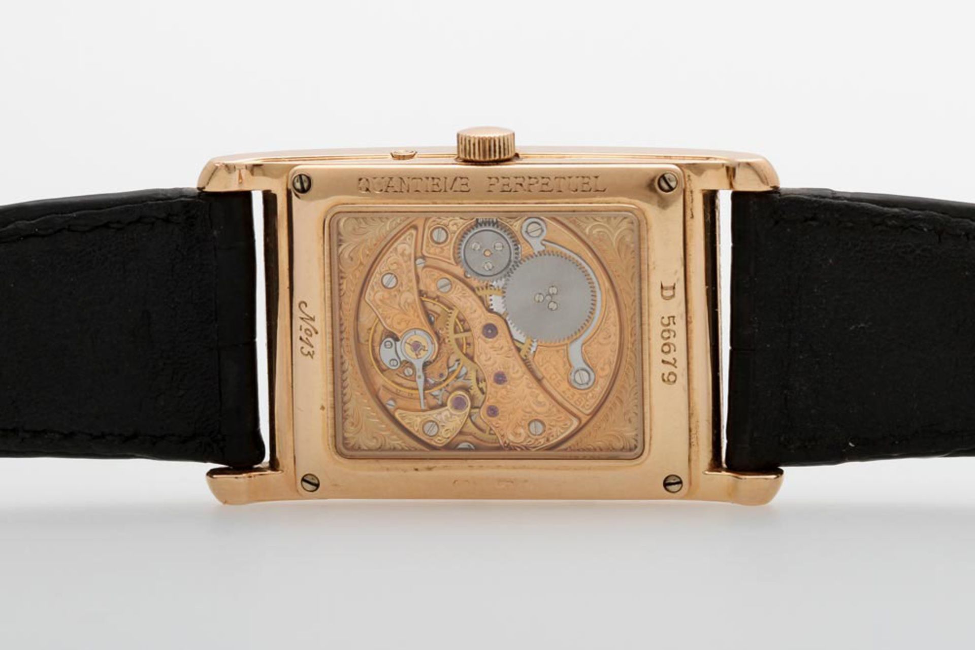 AUDEMARS PIGUET Herrenuhr "Quantieme Perpetuel", mit Mondphase u. Kalender. Rosé-Gold 18K. Fein - Bild 2 aus 6