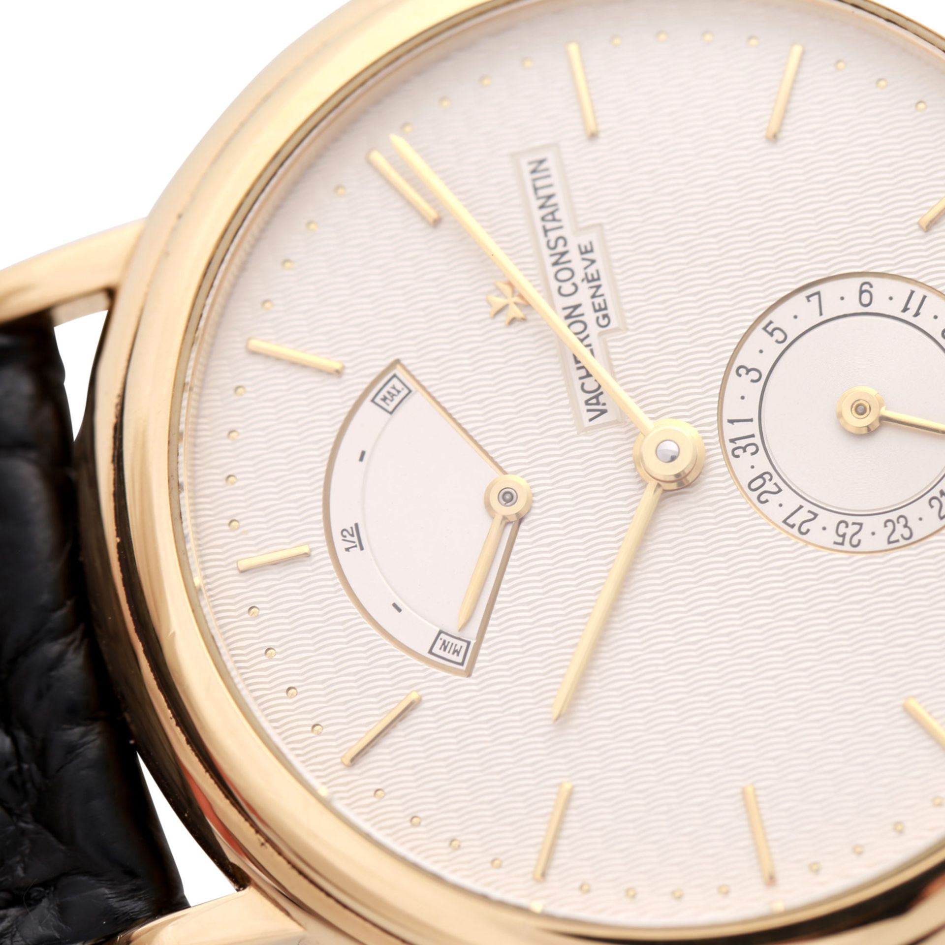 VACHERON & CONSTANTIN Les Historiques Reserve du Marche Herrenuhr, Ref. 48101. Gold 18K. Automatic- - Bild 6 aus 6