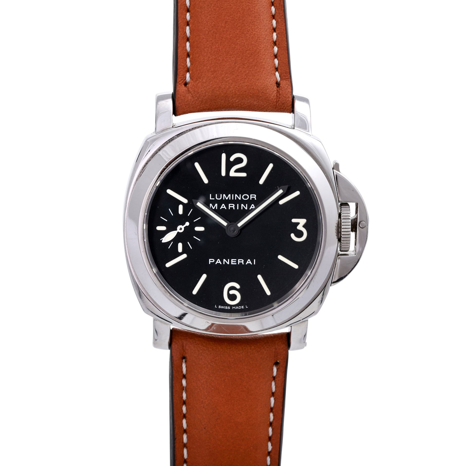 PANERAI Luminor Marina Herrenuhr, Ref. OP 6518. Edelstahl. Handaufzugwerk. Serien-Nr.: BB995214.