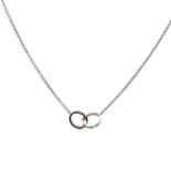 CARTIER Love Collier, NP: GBP 2.050, WG 18K, nummeriert EKV482, L: ca. 44 cm, gekauft 2017 in