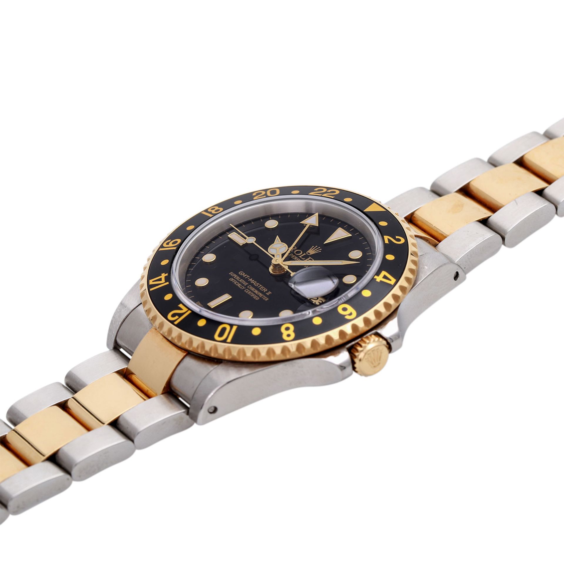 ROLEX GMT-Master II Herrenuhr, Ref. 16713, P-Serie (ca. 2000/2001). Edelstahl/Gold 18K. Automatic- - Bild 4 aus 6