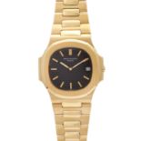 PATEK PHILIPPE Nautilus Jumbo, Ref. 3700/1, ca. 1980er Jahre. Gold 18K. Automatic-Werk, Cal. 28-