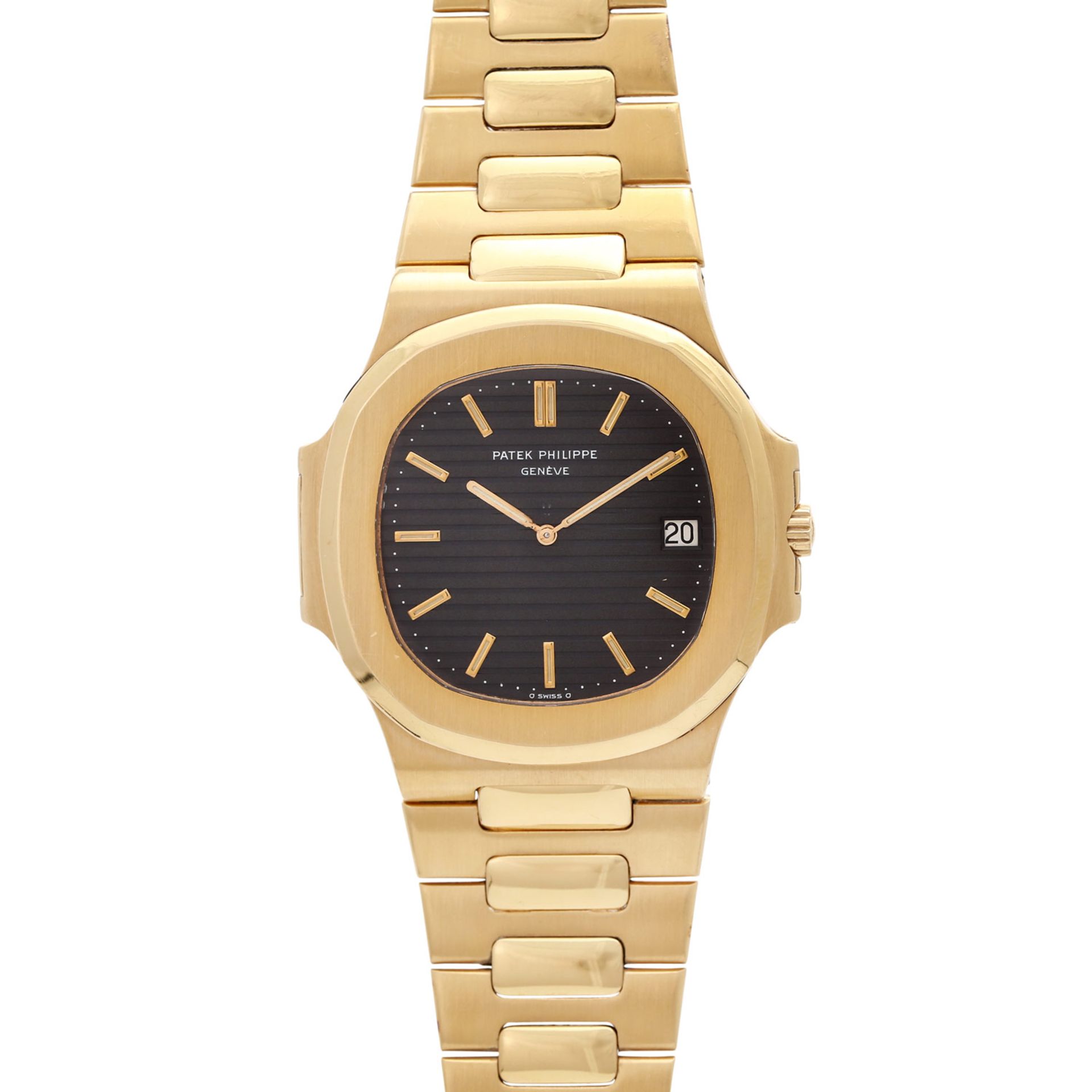 PATEK PHILIPPE Nautilus Jumbo, Ref. 3700/1, ca. 1980er Jahre. Gold 18K. Automatic-Werk, Cal. 28-