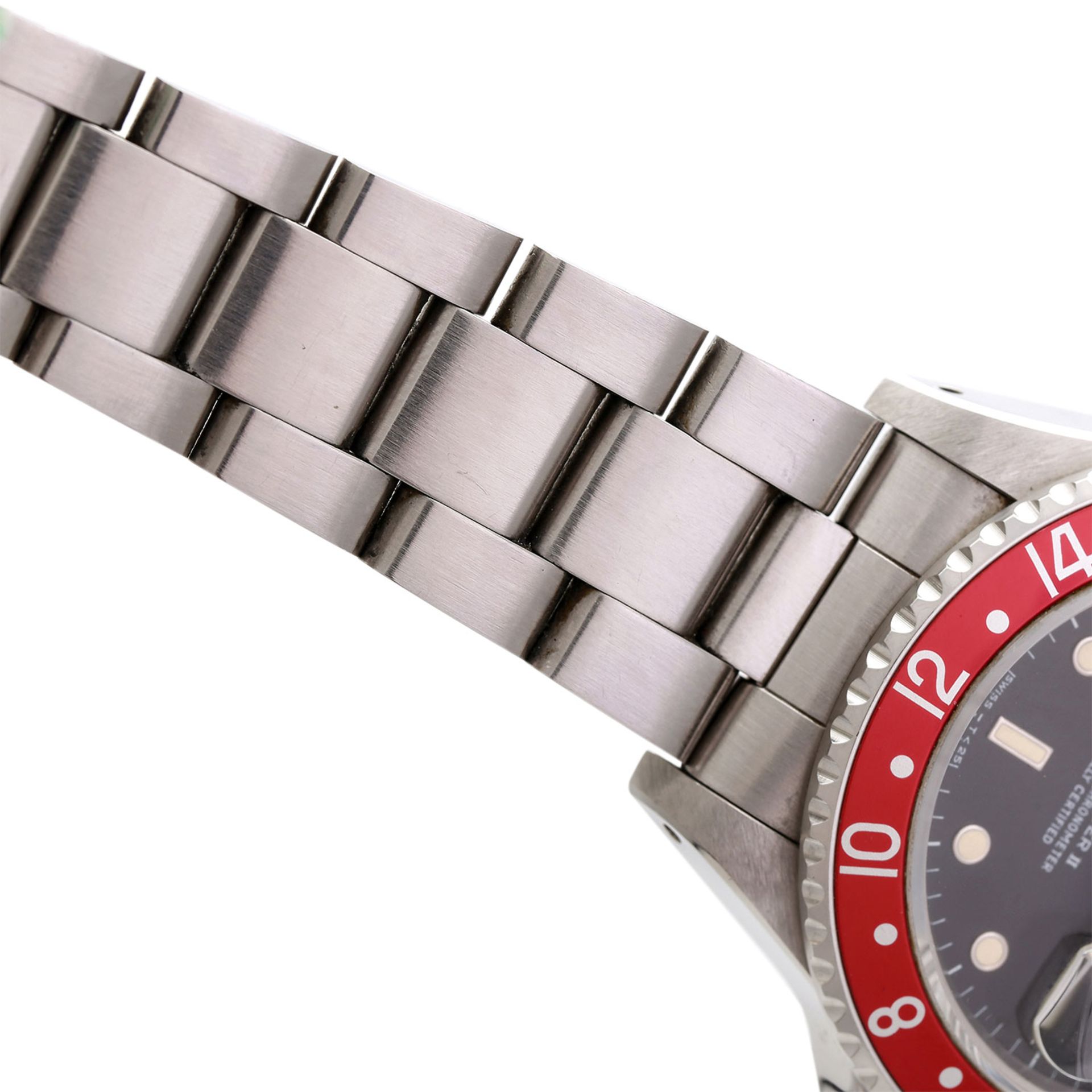 ROLEX GMT-Master II Fat Lady Date Dial Herrenuhr, Ref. 16760. Edelstahl. Automatic-Werk. Serien-Nr.: - Bild 5 aus 7