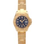 ROLEX Lady Yachtmaster Damenuhr, Ref. 69628, T-Serie, ca. 1996/97. Gold 18K. Automatic-Werk.