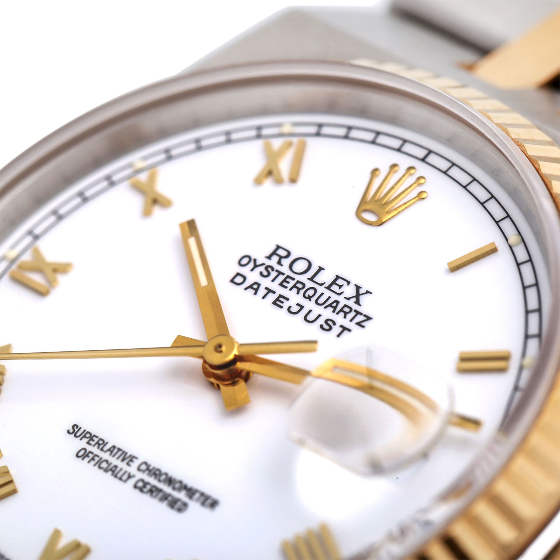 ROLEX Oysterquartz Herrenuhr, Ref. 17013, N-Serie (ca. 1992). Edelstahl/Gold 18K. Quarz-Werk ( - Bild 5 aus 5