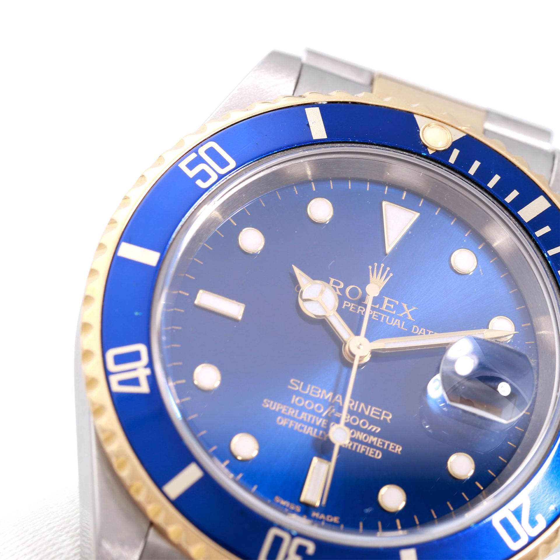 ROLEX Submariner Herrenuhr; Ref. 16613, D-Serie (ca. 2005/2006). Edelstahl/Gold 18K. Automatic-Werk. - Bild 6 aus 7