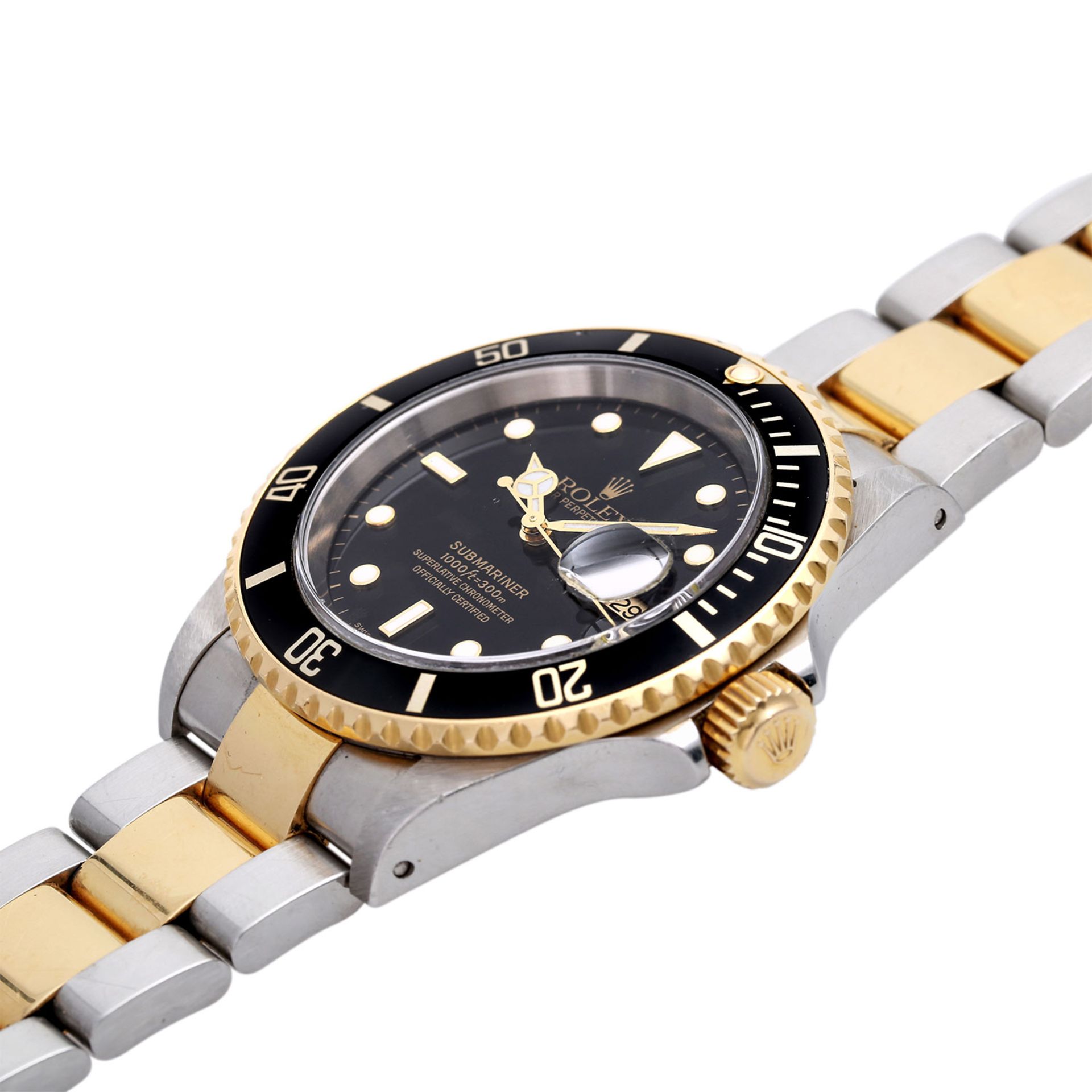 ROLEX Submariner Herrenuhr, Ref. 16613, Y-Serie, ca. 2002/2003. Edelstahl/Gold 18K. Automatic- - Bild 4 aus 6