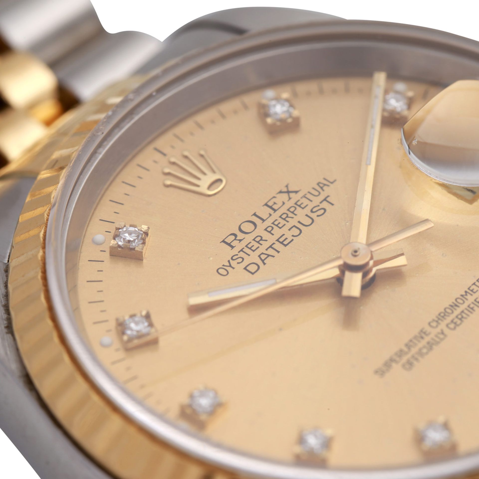 ROLEX Datejust Vintage Herrenuhr, Ref. 16233, R-Serie, ca. 1987/88. Edelstahl/Gold 18K. - Bild 5 aus 5