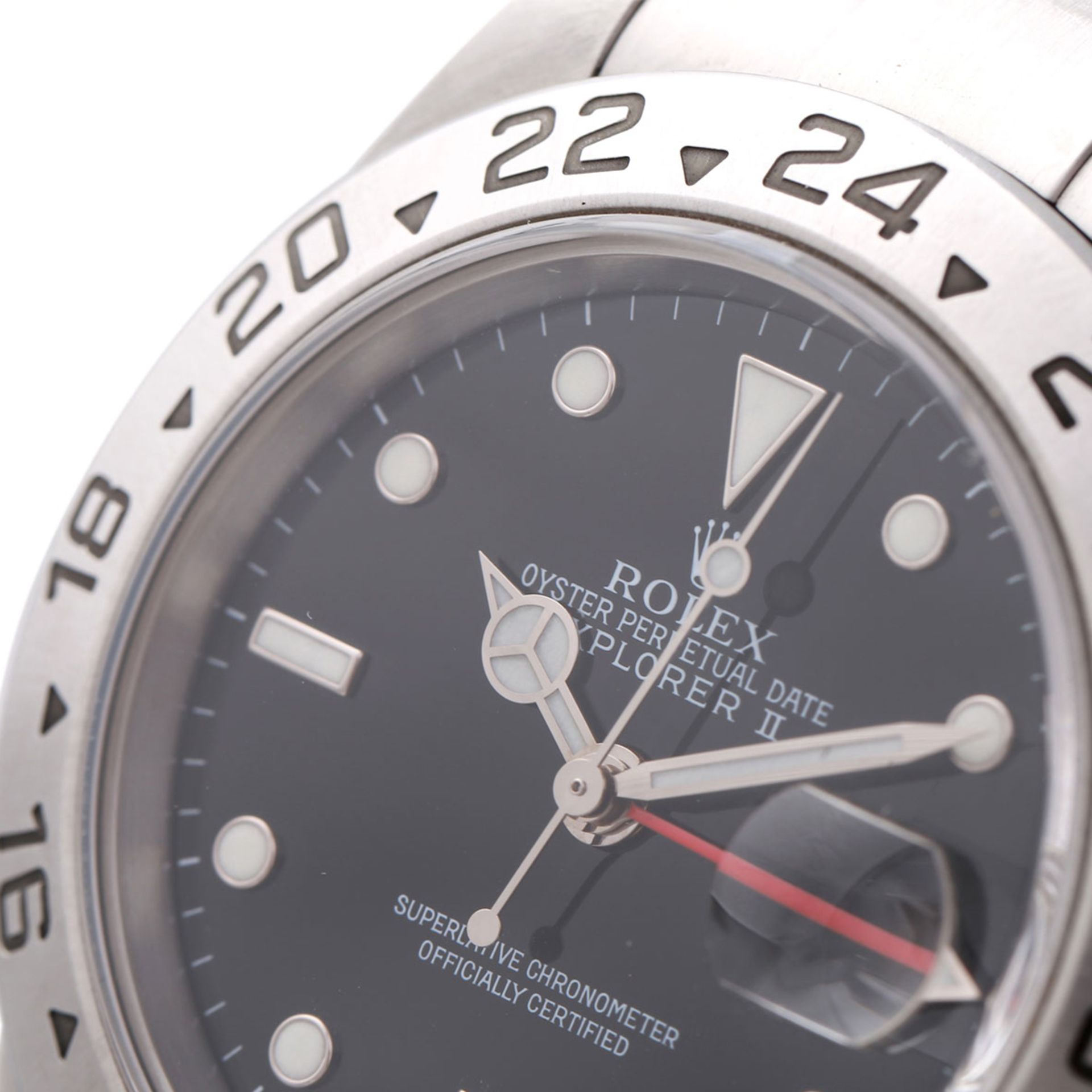 ROLEX Explorer II Herrenuhr, Ref. 16570, Y-Serie (ca. 2002/2003). Edelstahl. Automatic-Werk. - Bild 6 aus 7