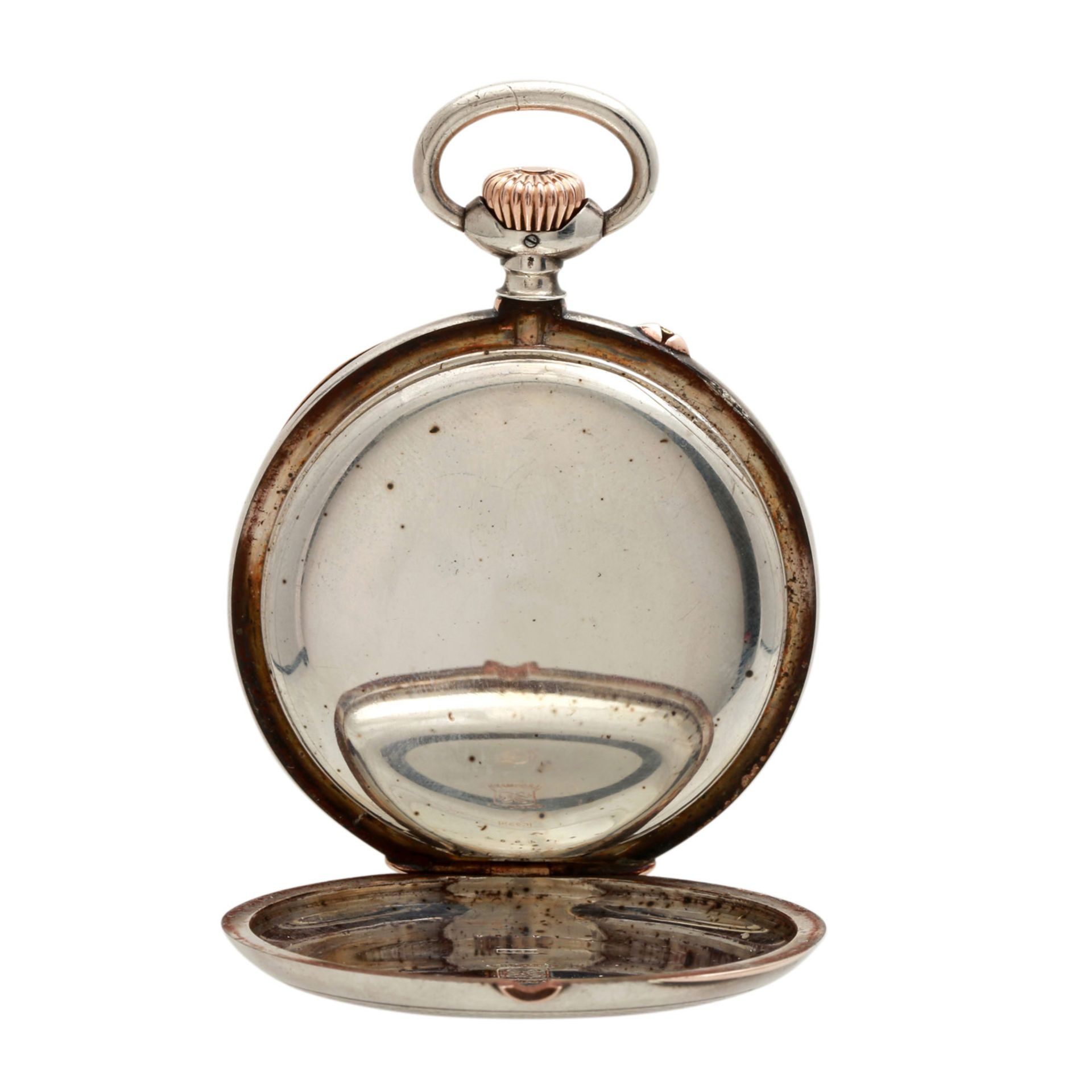 JULIUS ASSMANN Glashütte Taschenuhr, ca. 1910/20er Jahre, Lepine Gehäuse in Silber 935 (auch - Bild 3 aus 9