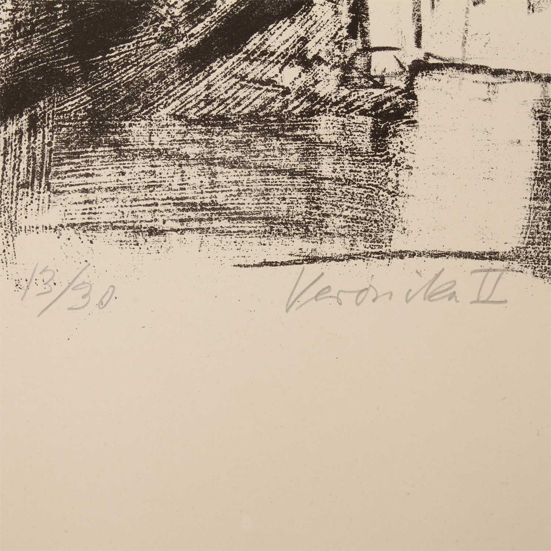 DIX, OTTO (1891 - 1969), "Veronika II",Lithographie/Papier, darunter mit Blst. von Hand num. 13/ - Image 2 of 4