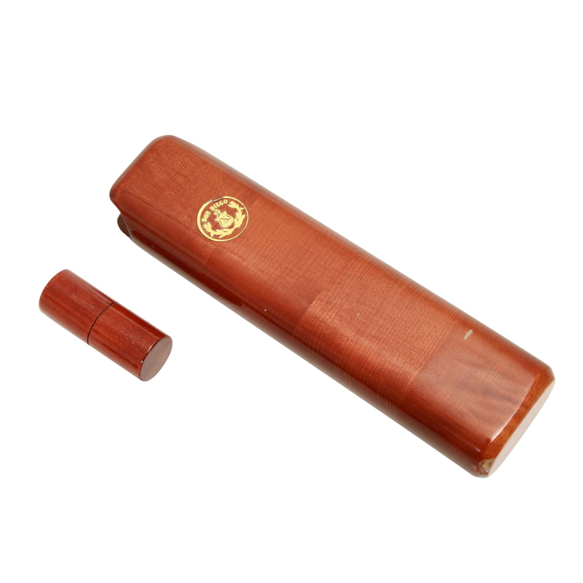 CARTIER Zigarrenschneider dazu 2 Zigarrenetuis(nicht Cartier) in Braun. Gebrauchsspuren, kleine - Bild 3 aus 7