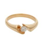 SCHAFFRATH Solitärring "Calla"mit 1 Brillant ca. 0,25 ct FW (G) / SI in GG 18K, KP 2.580 €,