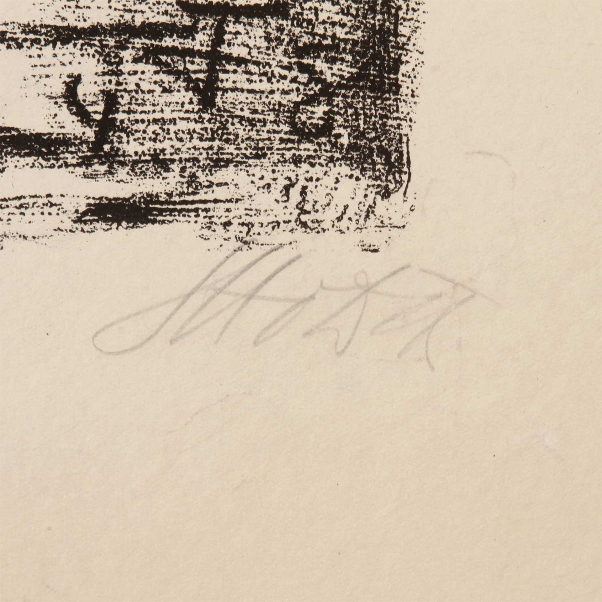 DIX, OTTO (1891 - 1969), "Masken I",Lithographie/chamoisfarbenes Papier, in der Platte sign. u. dat. - Bild 2 aus 5