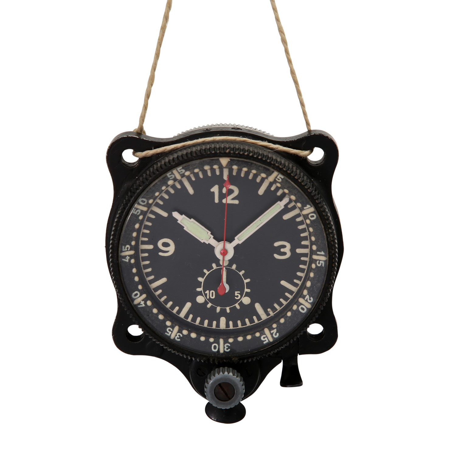 Zwei Cockpit-/Bord-Uhren, eine Uhr am Zifferblatt sign. Junghans.Metallgehäuse, Alters- und - Image 5 of 6