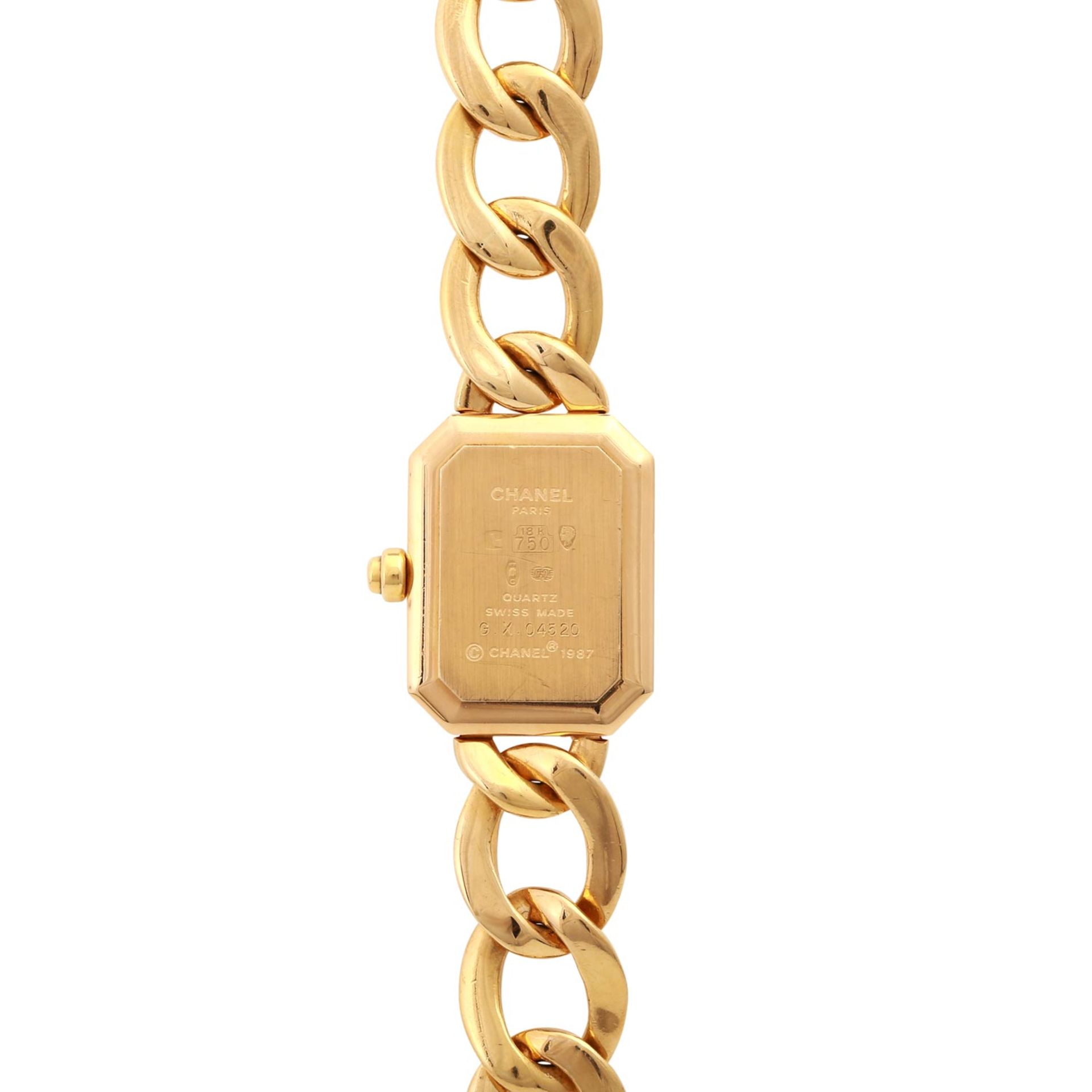 CHANEL Prèmiere Vintage Damenuhr, ca. 1980er Jahre. Gold 18K.Quarz-Werk (Batterie neu 10/2018, Uhr - Image 2 of 6