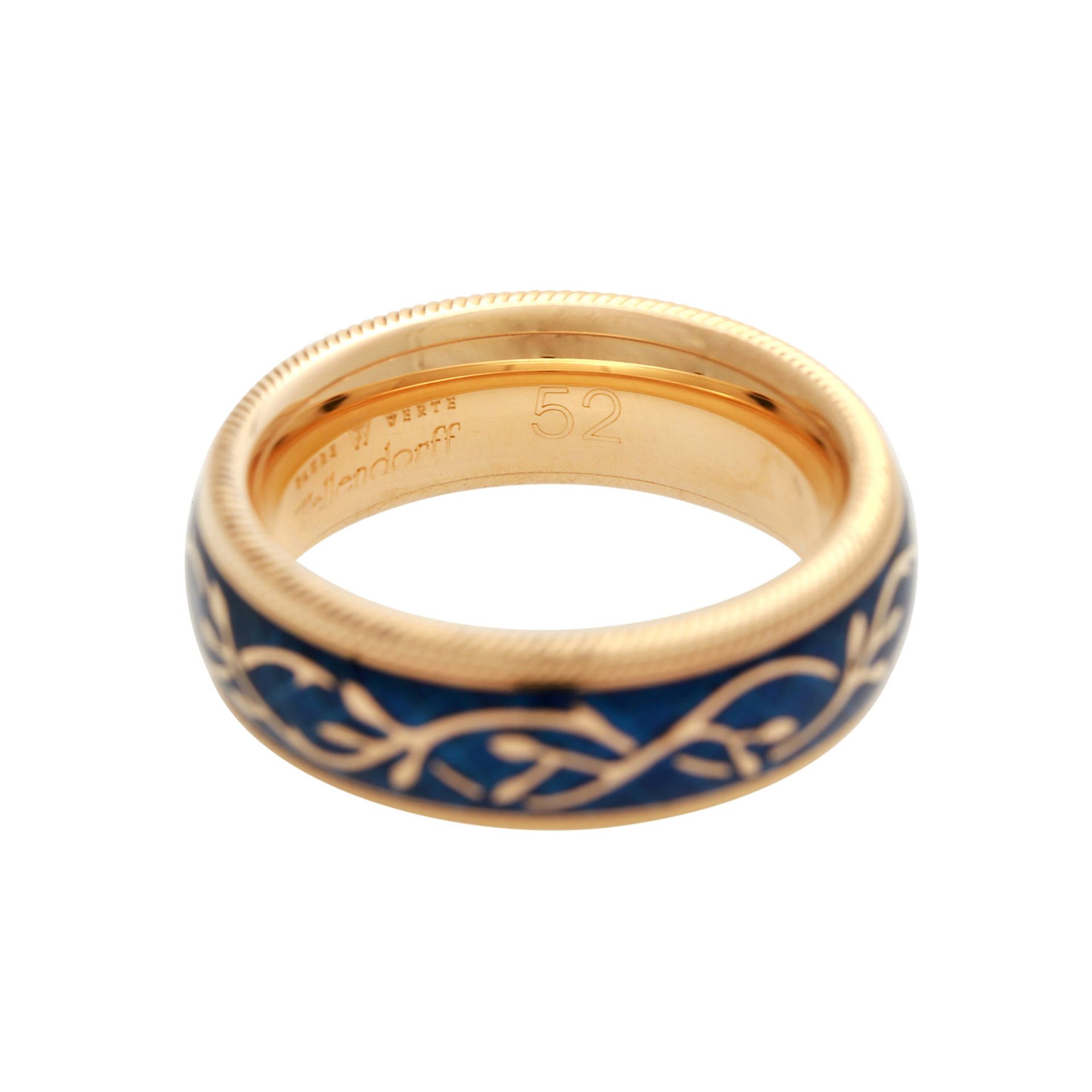 WELLENDORFF Ring "Vergissmeinnicht",GG 18K, RW 52, B: ca. 7 mm, NP: € 3.400.- (2015), blaues - Image 4 of 7