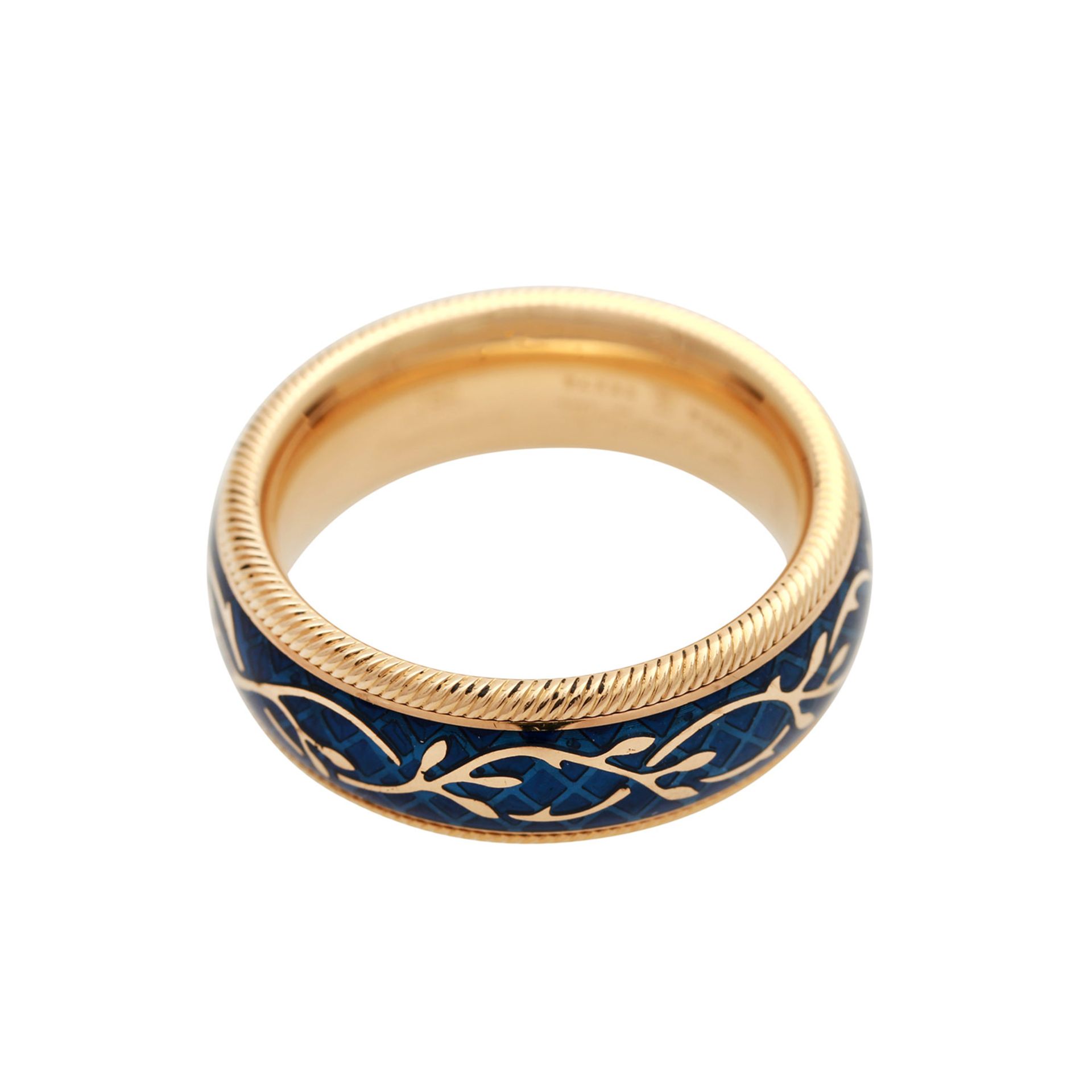 WELLENDORFF Ring "Vergissmeinnicht",GG 18K, RW 52, B: ca. 7 mm, NP: € 3.400.- (2015), blaues - Image 3 of 7