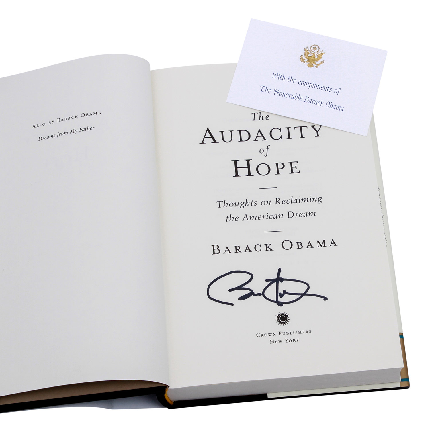 Buch von Barack Obama "Audacity of Hope" mit orig. Handsignatur,"Thougths on reclaiming the american - Image 3 of 8