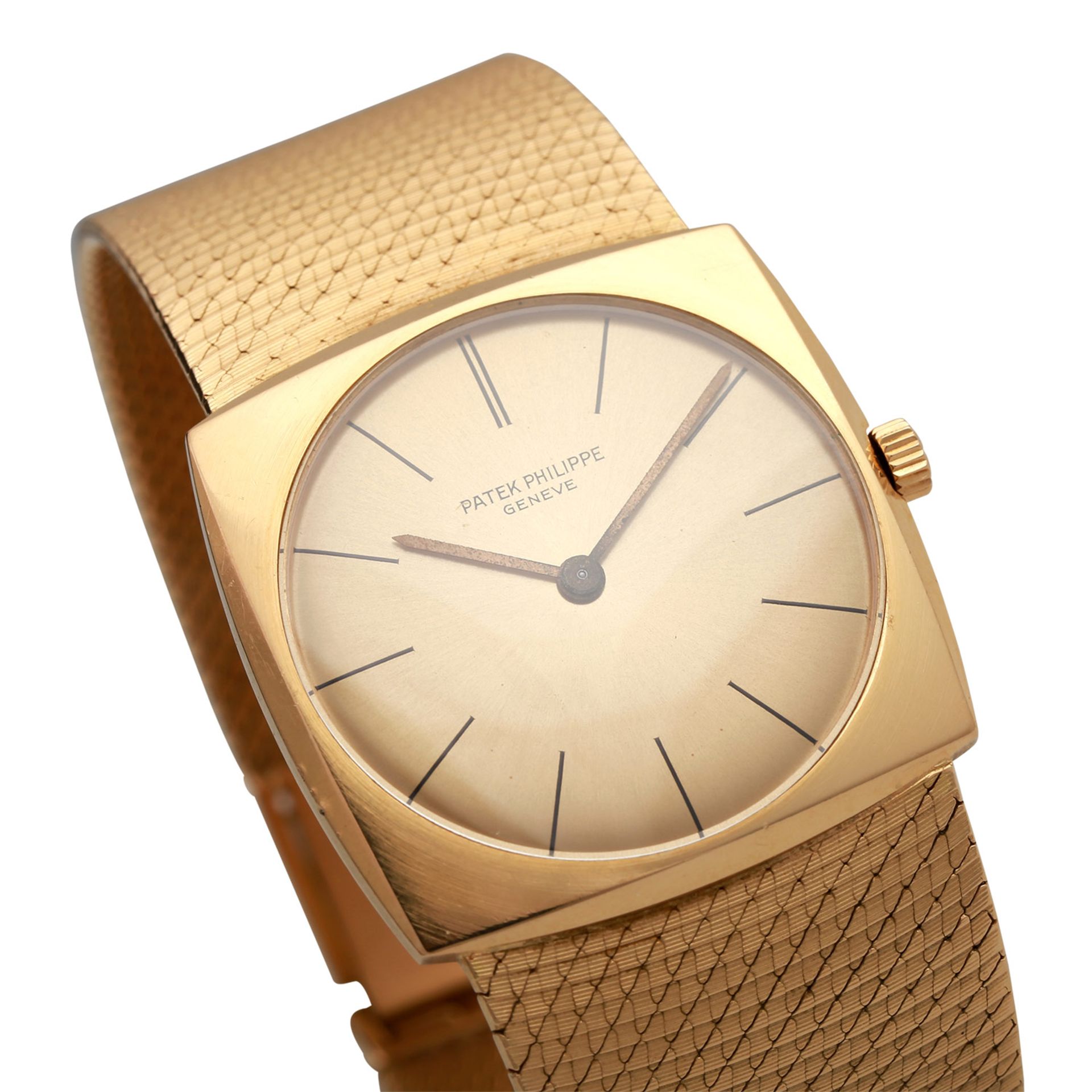 PATEK PHILIPPE Vintage Armbanduhr, Ref. 3523/1, ca. 1960er Jahre.Gold 18K. Handaufzugwerk, Cal. 175. - Bild 8 aus 9