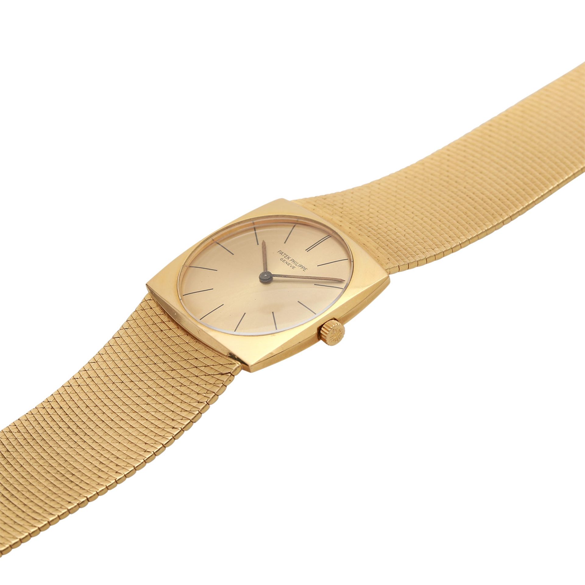 PATEK PHILIPPE Vintage Armbanduhr, Ref. 3523/1, ca. 1960er Jahre.Gold 18K. Handaufzugwerk, Cal. 175. - Bild 4 aus 9