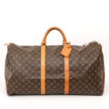 LOUIS VUITTON VINTAGE beliebte Reisetasche "KEEPALL 60", Koll. 1986. Akt. NP.: 1.050,-. Monogram