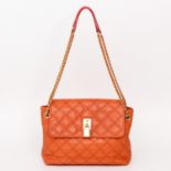 MARC JACOBS tolle Handtasche NP: 675.-, ca. 25x16x8cm orange, weiches Leder mit