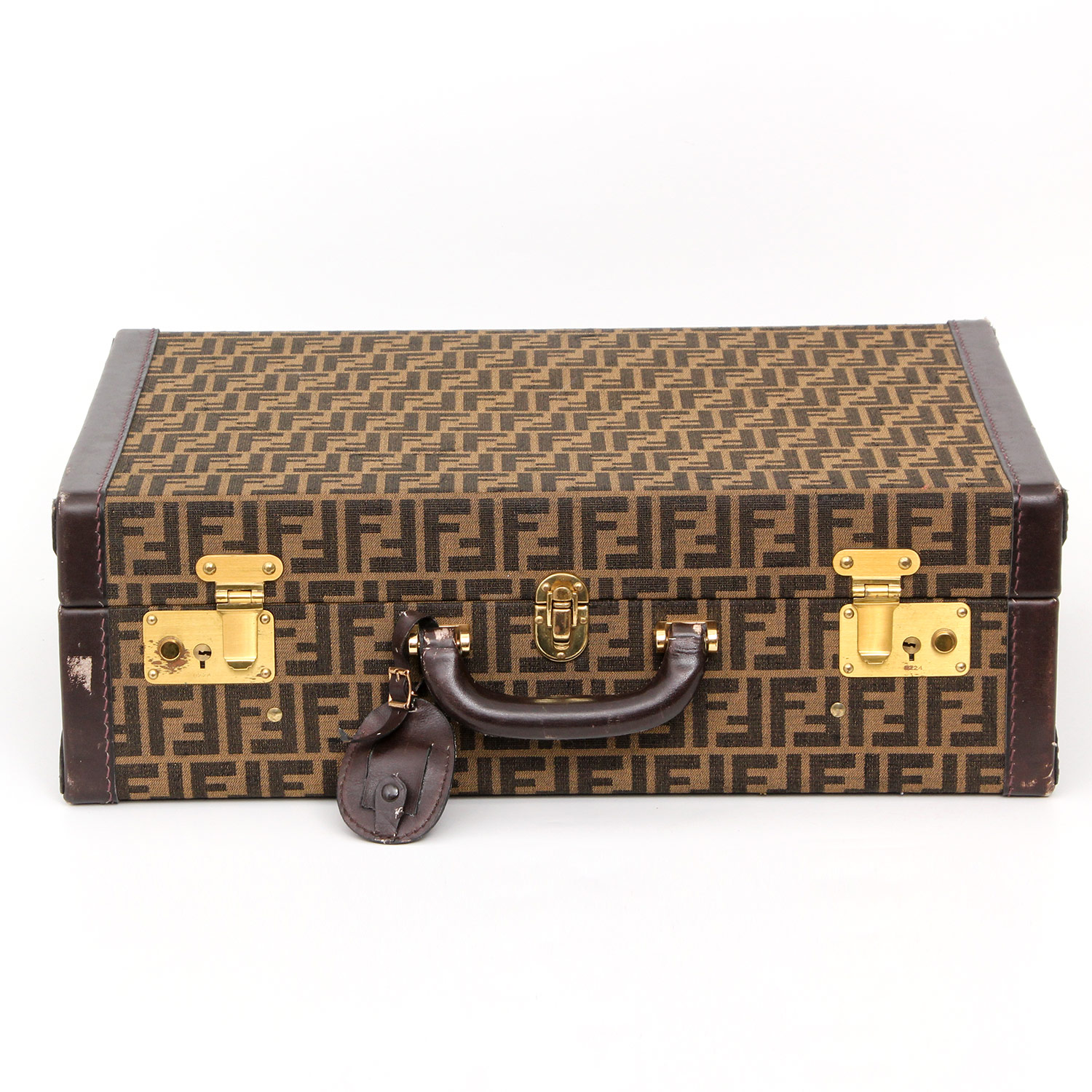 FENDI VINTAGE edler Hardcase Koffer, Maße ca.: L 50 x H 36x T 16cm. Handgepäcksgröße,