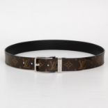 LOUIS VUITTON "PONT NEUF" zeitloser Gürte, Koll. 2009, NP.: 290,-. Gürtel im typischem Monogram-