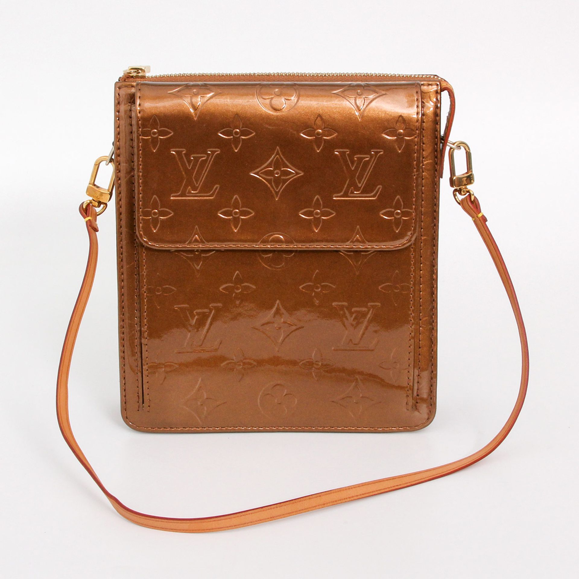 LOUIS VUITTON reizendes Lack-Schultertäschchen "MOTT" aus der Serie CITY BAGS, Koll. 200. TOP-