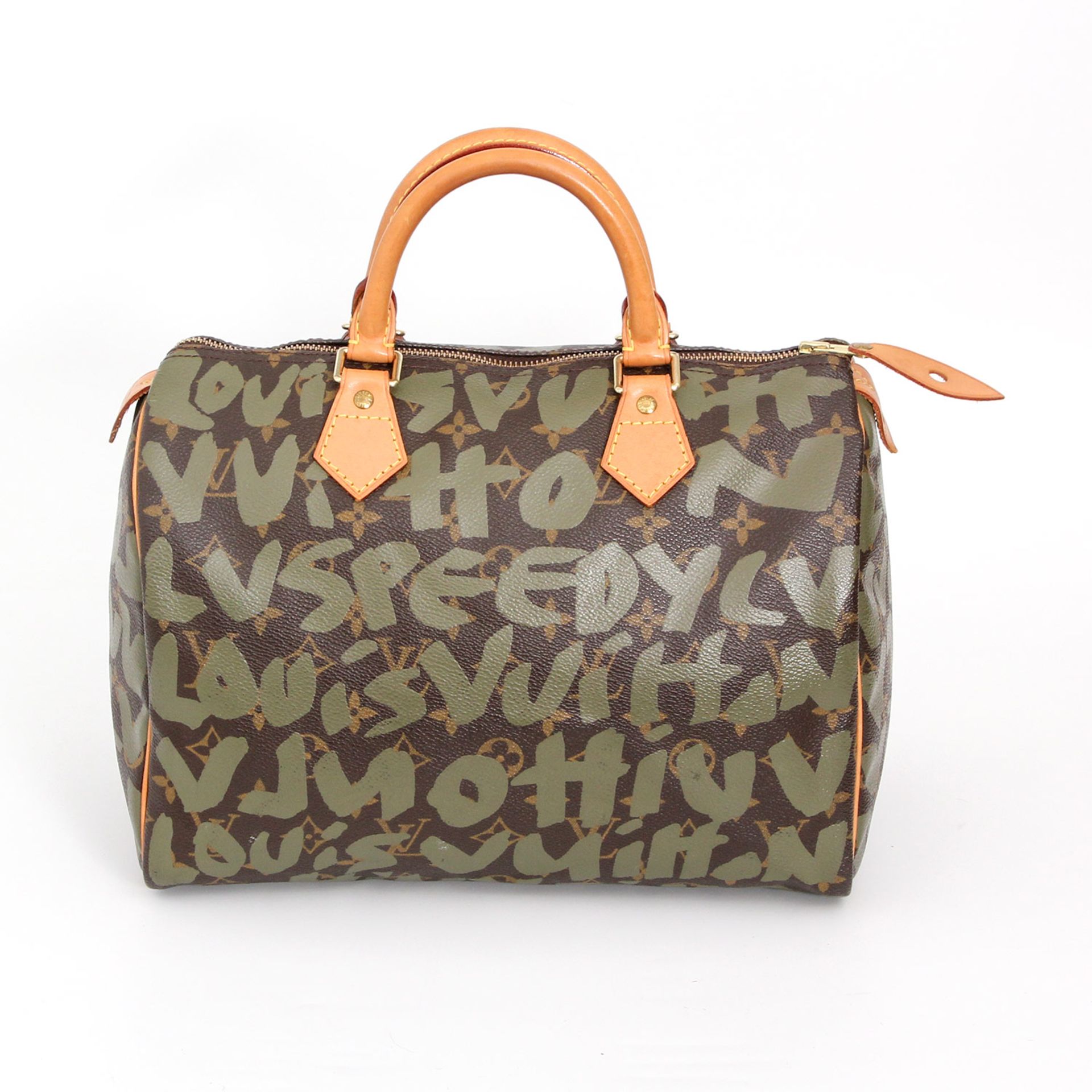 LOUIS VUITTON sehr lässige Handtasche "SPEEDY30" aus der gefragten STEPHEN SPROUSE EDITION Koll.