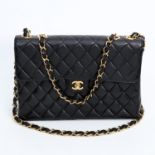 CHANEL VINTAGE exklusive Umhängetasche "CLASSIC SINGLE FLAP BAG JUMBO", Koll. 2000/2002. Akt. NP.: