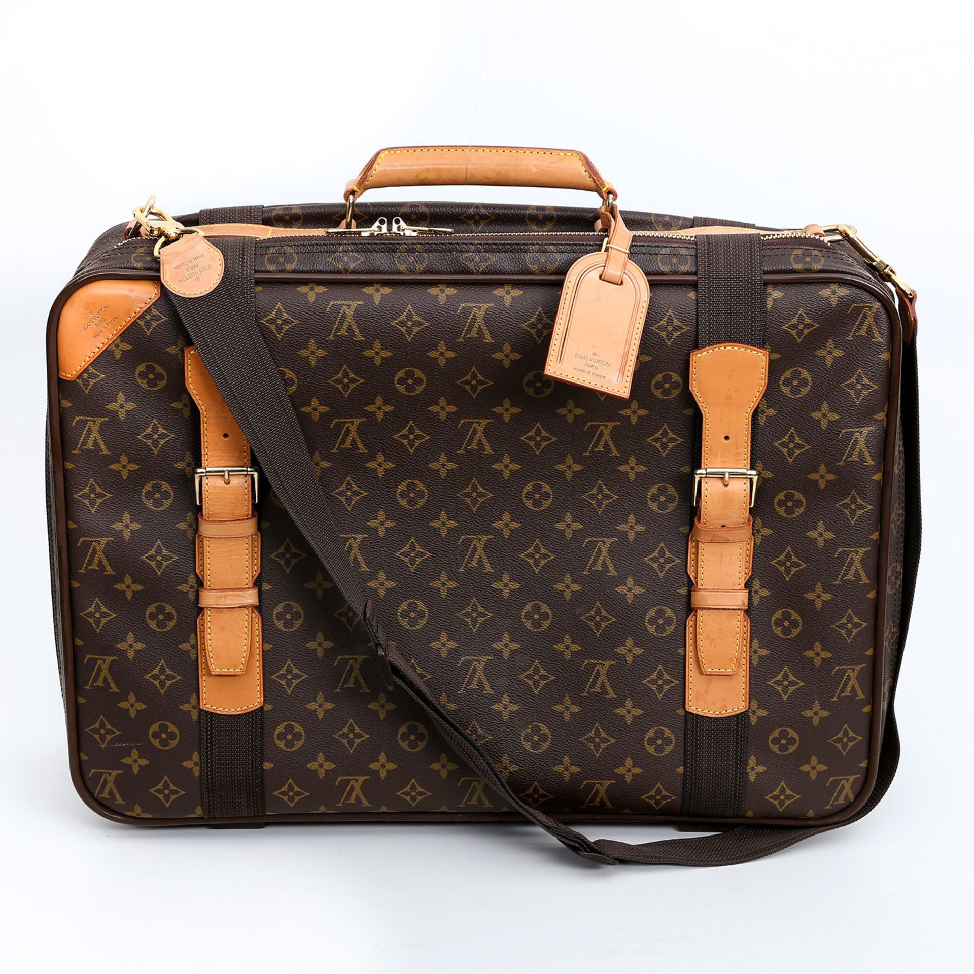 LOUIS VUITTON VINTAGE seltener Koffer "SATELITE 50", Koll. 94. Letzter LP. ca.: 2.000,-. Monogram