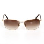 LOUIS VUITTON klassisch-elegante Sonnenbrille, ca. NP: 400.-! Goldfarbenes Metallgestell mit