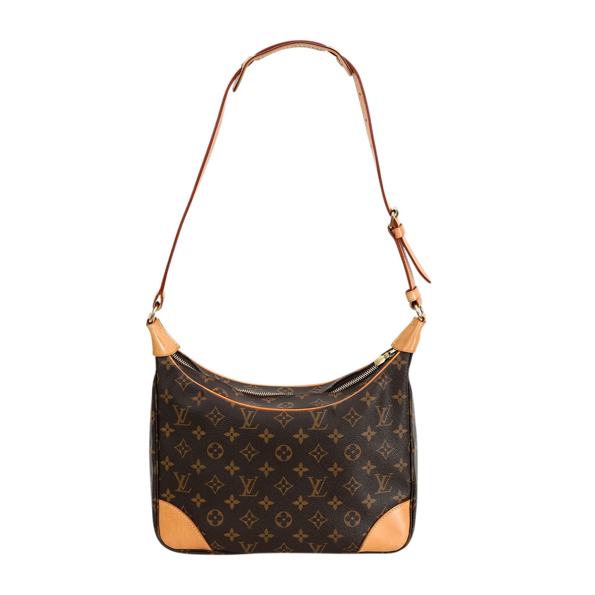 LOUIS VUITTON sportive Schultertasche "BOULOGNE", Koll. 2004. Monogram Canvas Serie mit schöner