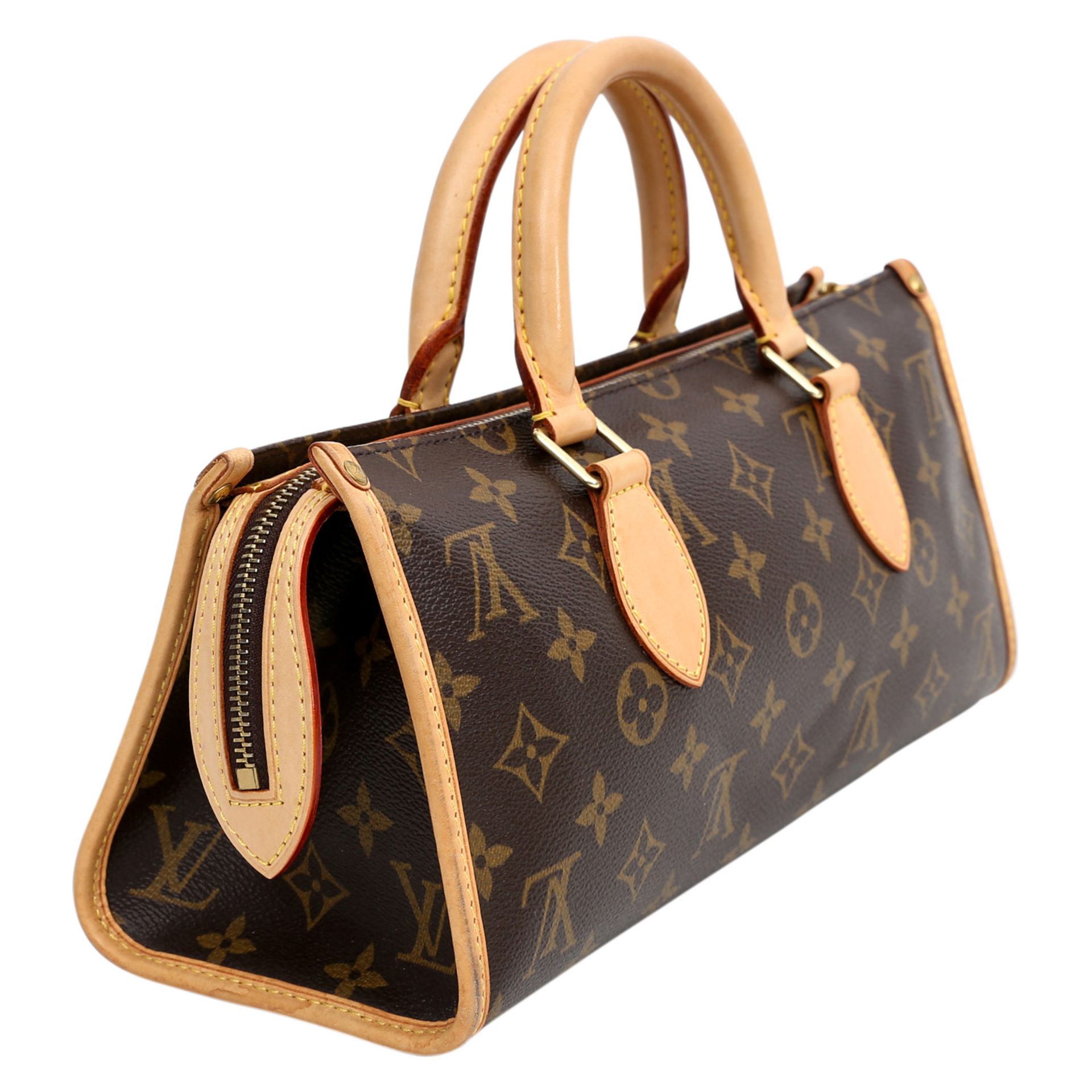 LOUIS VUITTON zeitlose Henkeltasche "POPINCOURT", Koll.: 2005. Monogram Canvas Serie mit