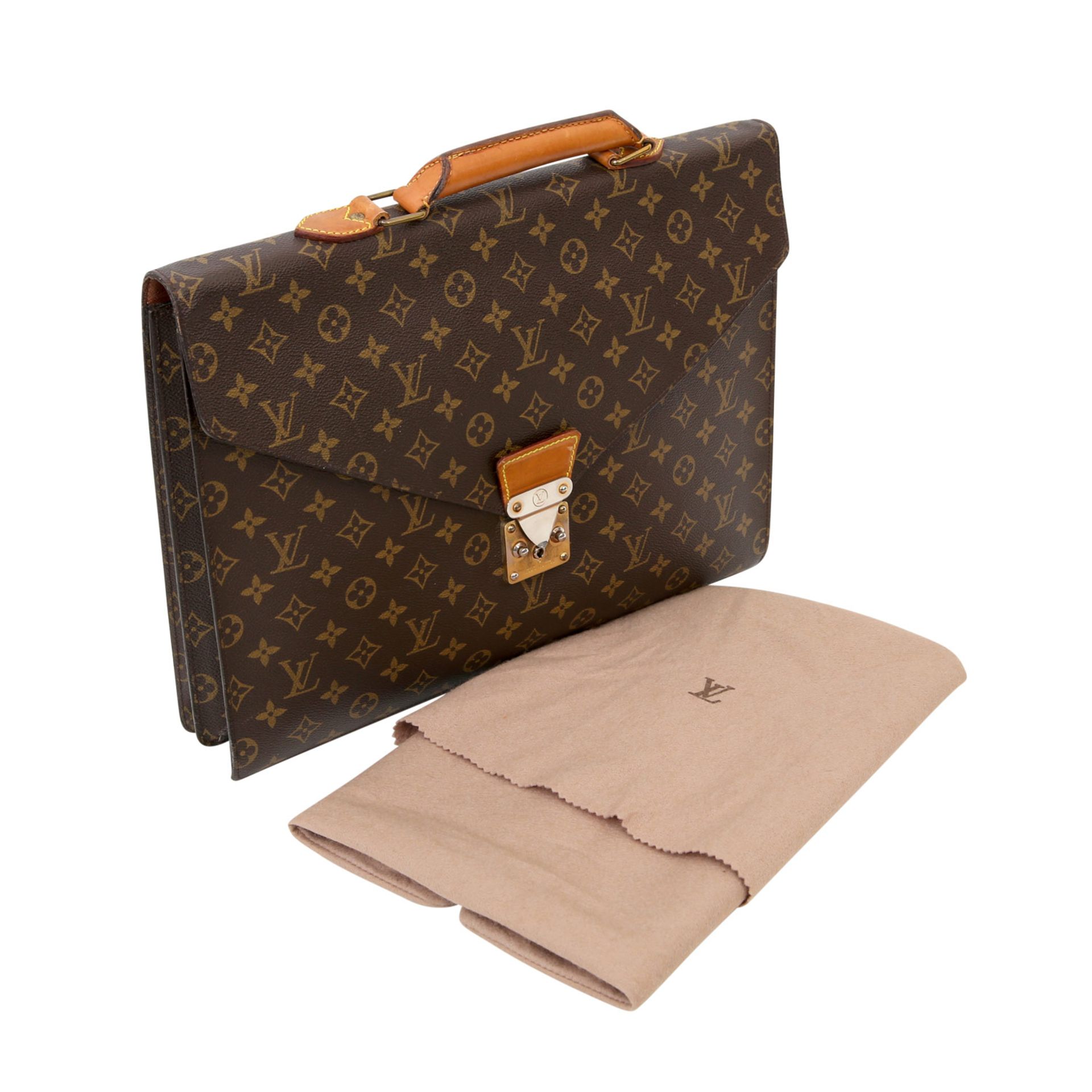 LOUIS VUITTON VINTAGE Aktentasche "SERVIETTE CONSEILLER", NP. ca.: 1.200-€, wohl 80er Jahre. - Bild 7 aus 7