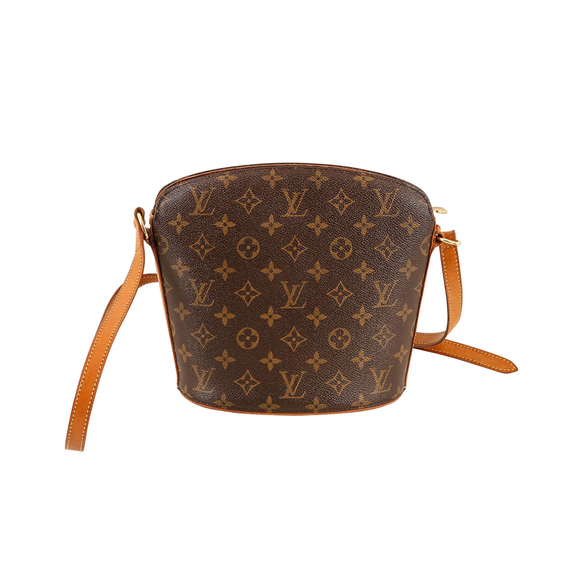 LOUIS VUITTON Schultertasche "DROUOT", Koll.: 2002. NP.: 875,-€. Monogram Canvas Serie. - Bild 4 aus 7