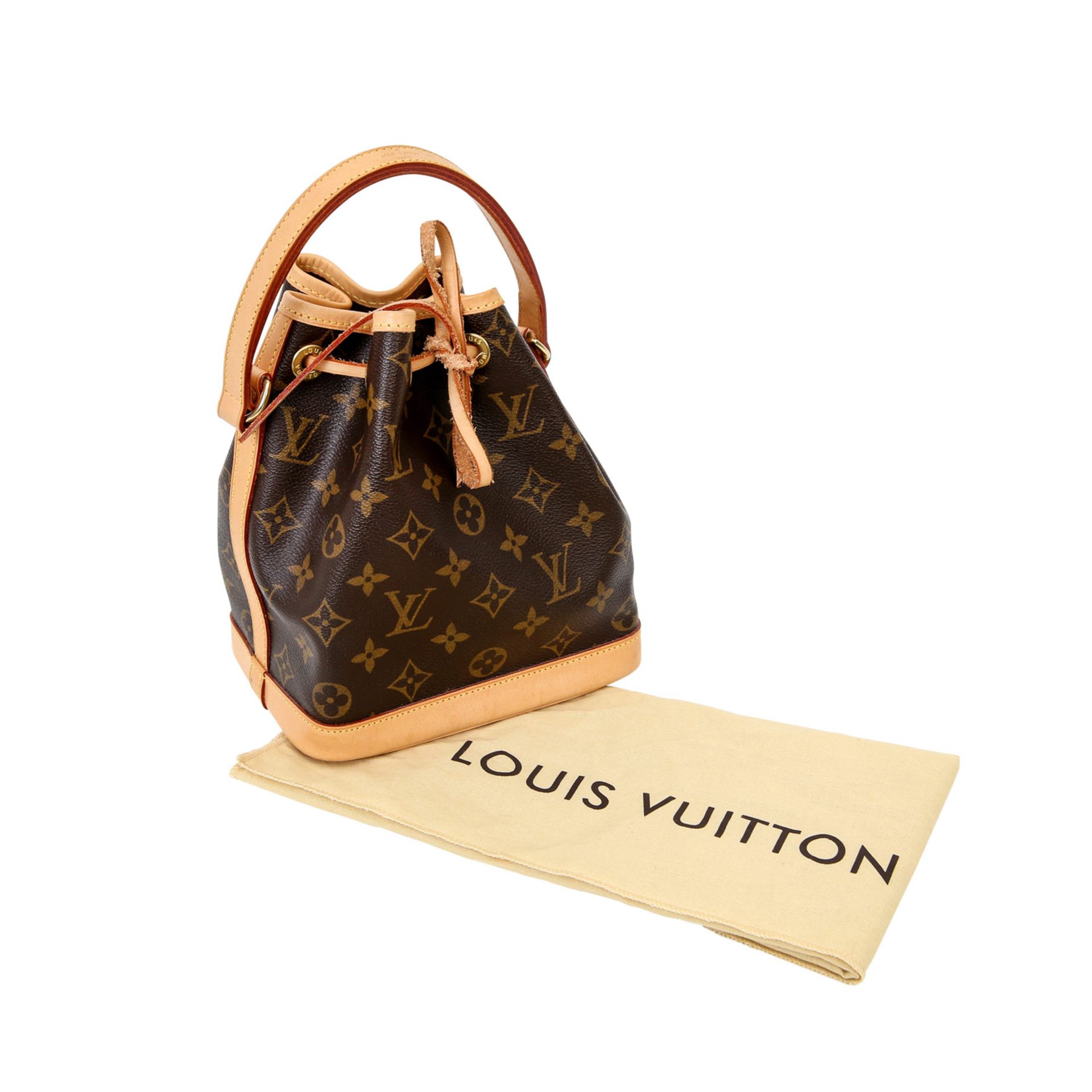 LOUIS VUITTON Handtasche "NOÉ BB", Koll. 2005, Akt. NP: 915,-€. Monogram Canvas Serie, verstärkter - Bild 7 aus 7