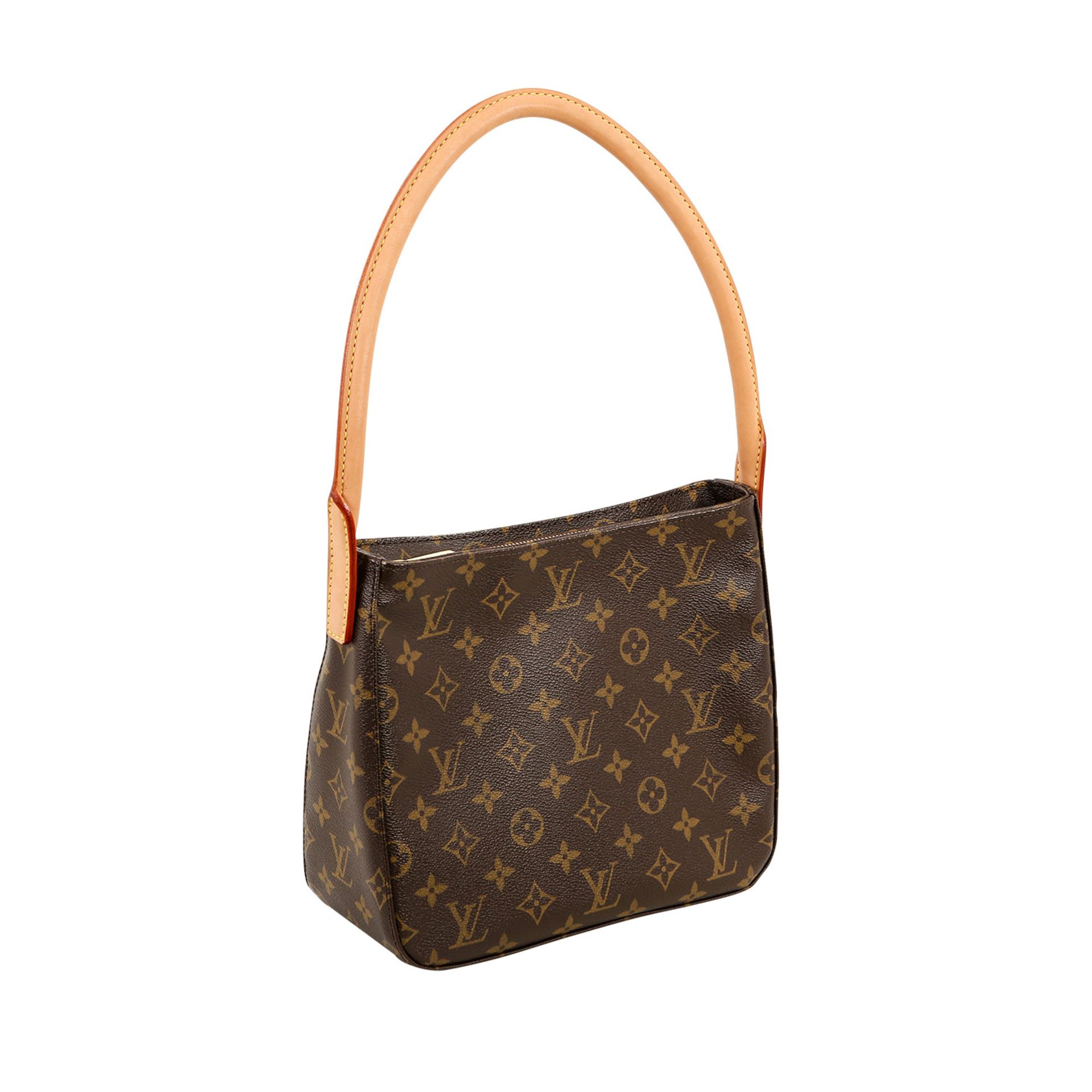 LOUIS VUITTON Handtasche "LOOPING PM" Koll. 2003. Monogram Canvas Serie, runder Lederhenkel mit - Bild 2 aus 7