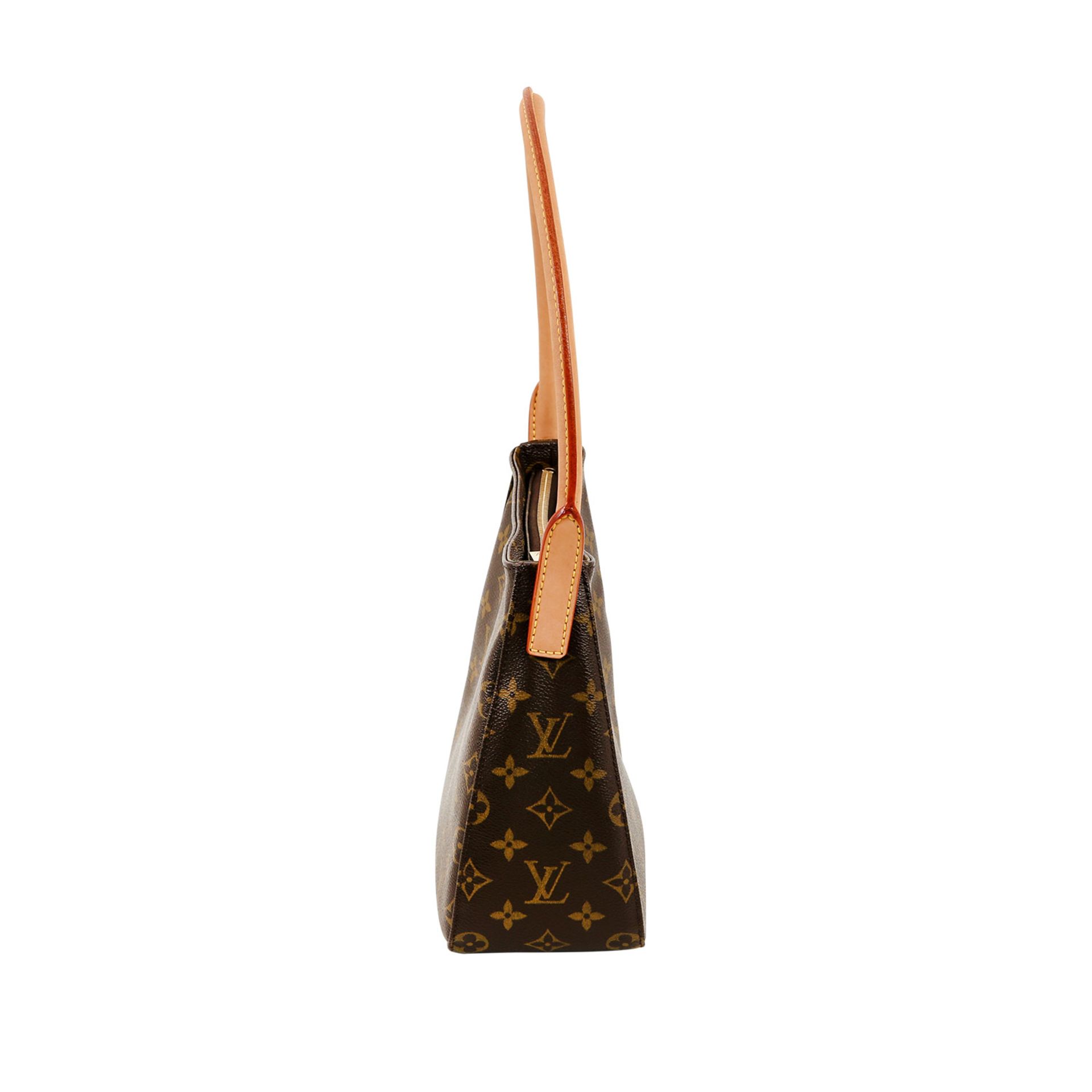 LOUIS VUITTON Handtasche "LOOPING PM" Koll. 2003. Monogram Canvas Serie, runder Lederhenkel mit - Bild 3 aus 7