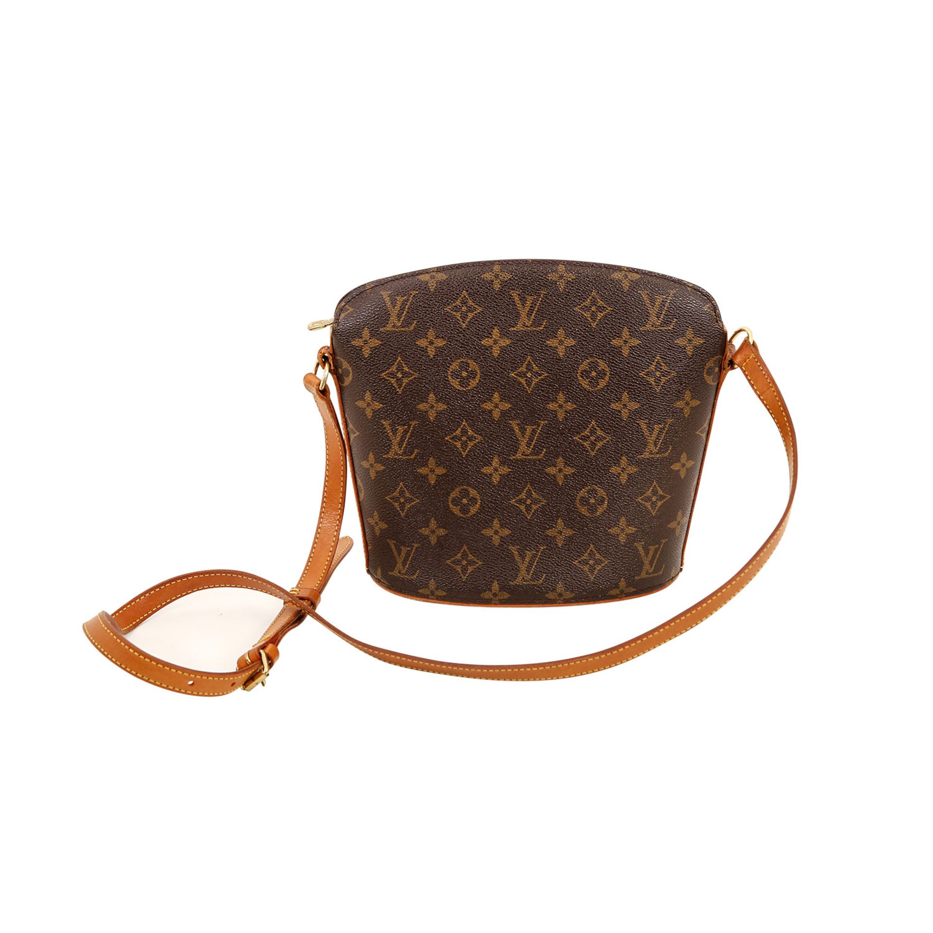 LOUIS VUITTON Schultertasche "DROUOT", Koll.: 2002. NP.: 875,-€. Monogram Canvas Serie.