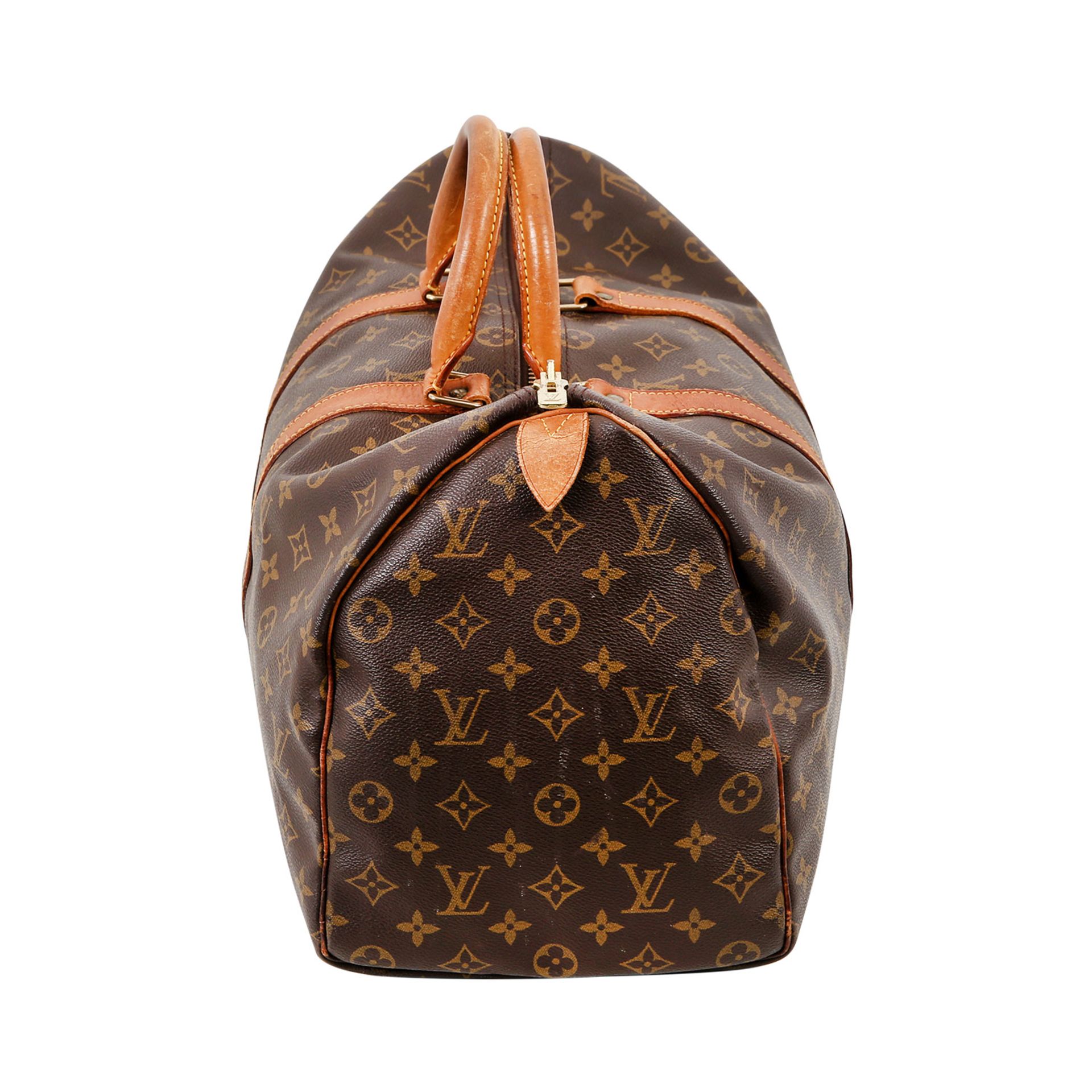 LOUIS VUITTON Weekender "KEEPALL 45", Koll.: 2003. NP.:1.050,-€. Monogram Canvas Serie mit - Bild 3 aus 6